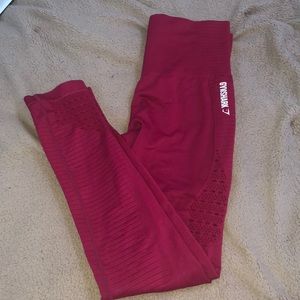 Gymshark Cranberry Seamless Energy Leggings
